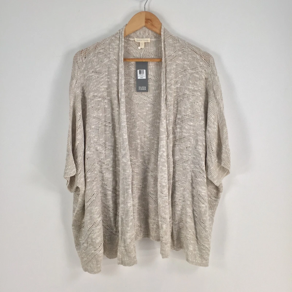 Eileen fisher knit fur cardigan cheap