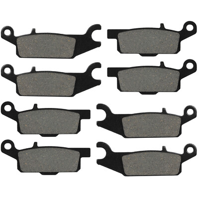 #ad #ad Front Rear For 07 12 Yamaha Grizzly 700 YFM700FG 4x4 FI Carbon fiber Brake Pads $14.60
