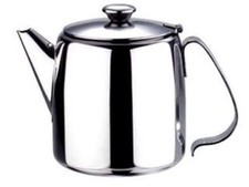 New Coffee Tea Pot Stainless Steel Kitchen Flip Lid Handle 18oz