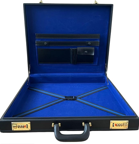 Masonic Regalia Apron Hard Case Briefcase PROVINCIAL Size Mason Leather Case