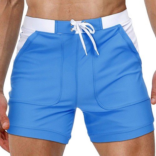 Herren Bademode Badeanzüge Massiv Basic Kordelzug Boxerhose Board Strandshorts - Bild 25 von 29
