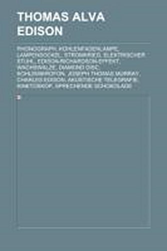 Thumbnail - Thomas Alva Edison, Books Llc