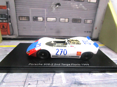 PORSCHE 908/2 908/2 K Targa Florio 1969 #270 Elford Maglioli 2.Platz Spark 1:43 PORSCHE 908/2 908/2 K Targa Florio 1969 #270 Elford Maglioli 2.Platz Spark 1:43