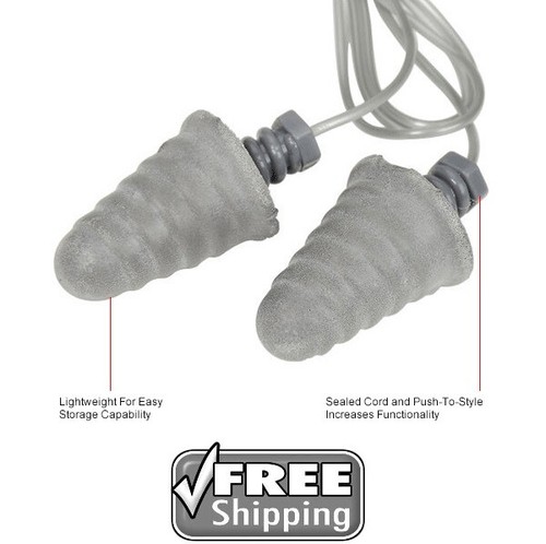 3M E-A-R Totenkopf Schrauben kabelgebundene Ohrstöpsel | 20er Pack | 32dB grau Schaumstoff P1301 Ohrstöpsel - Bild 3 von 6