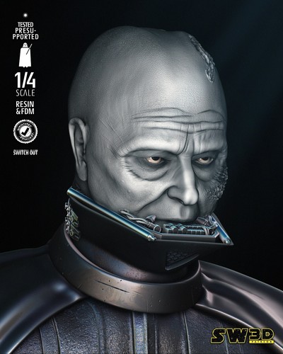 3D Printed 16K STAR WARS - Darth Vader Return of the Jedy bust 1:4 Scale - Picture 4 of 4