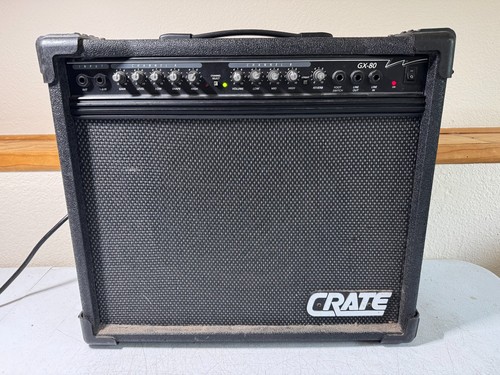 Crate GX-80 Guitar Amplifier 1x12 Solid State High Gain 80w 12" Speakers Vintage