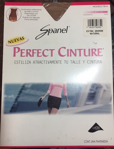 NEW Spanel Waist Cinching X-Large Extra Grande Natural Sheer Slimming Pantyhose - Picture 1 of 6