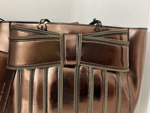 Z Spoke Zac Posen New York Metallic Copper   Purse/handbag #322 - Picture 7 of 11