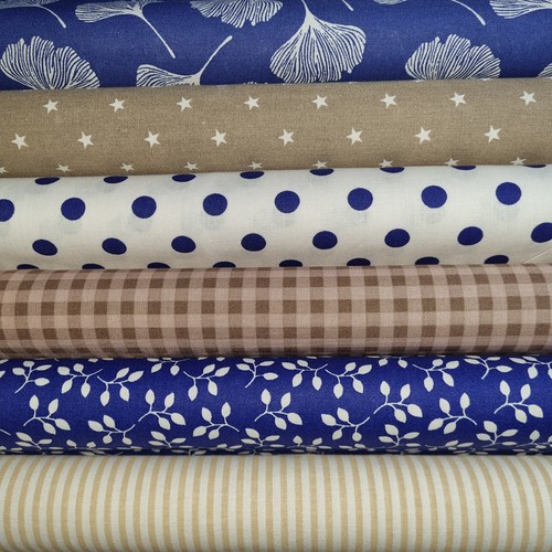 Stoffpaket  5-6  St.22 x 50 cm  Quiltpaket Patchworkstoffe BW 100% - Bild 8 von 8