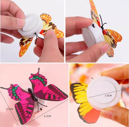 Butterfly Night Light Wall Sticker Decoration For Festival Party Birthday x 5 - Picture 4 of 9