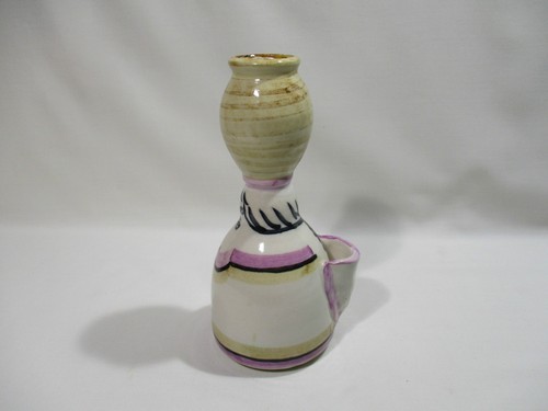 BOUGEOIR FEMME PORTEUSE D' EAU CERAMIQUE FAIENCE SIGNEE HUSSON - Picture 4 of 8