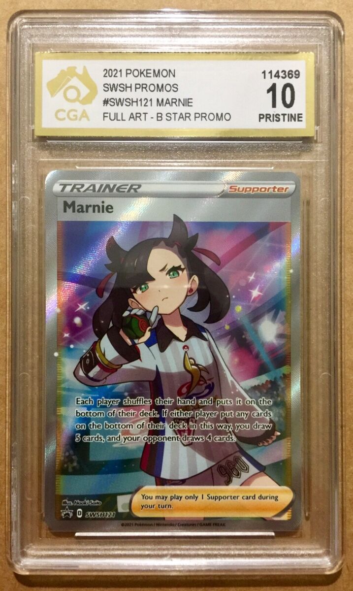 2020 Pokemon Sword & Shield Full Art Marnie #200/202 PSA 10