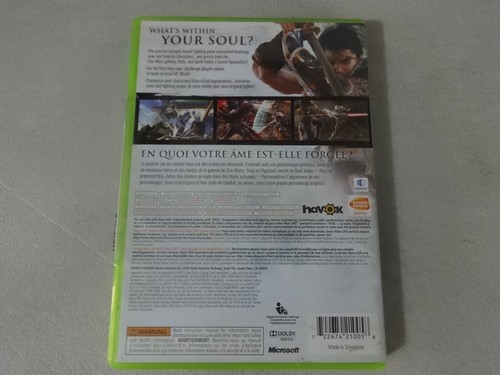 Soul Calibur IV Microsoft Xbox 360 Game Complete Free Ship - Picture 3 of 3