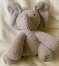 GUND Plush Animated Sing Play Flappy Gray Elephant Interactive Baby Toy