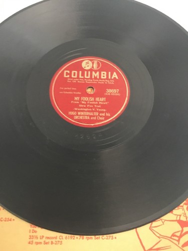 Hugo Winterhalter Leave It To Love Fox Trot My Foolish Heart 78 rpm Record Music - Picture 8 of 8