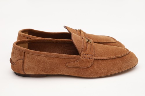Gucci GG Interlocking Brown Men's Suede Loafers Size 9 - US 9.5 - Picture 5 of 17