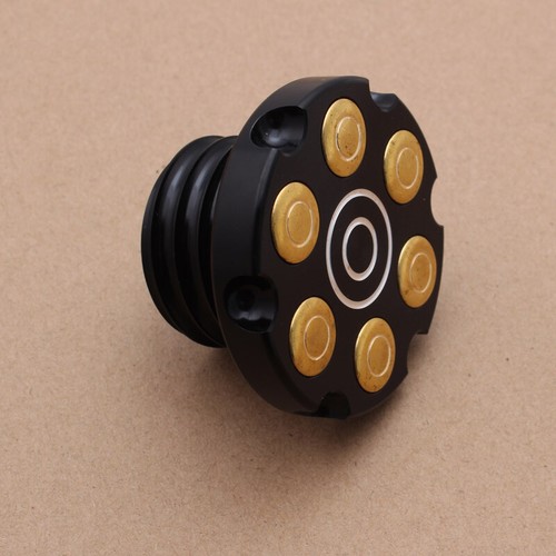 Fuel Gas Tank Bullet Revolver Decorative Oil Cap for Harley Sportster XL 1200 48 - Picture 3 of 10