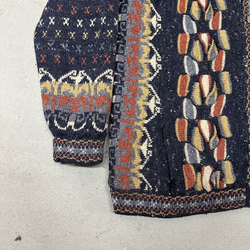 Cárdigan Bebhinn Marten Vintage Lana Pura Estilo Coogie Grueso Tejido 3D Forrado - Imagen 6 de 16