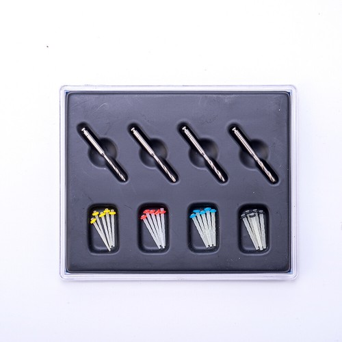 100Pc Dental Endo Quartz Fiber Post Resin Glass Screw Piles Root Canal Pin+Drill - Picture 7 of 10
