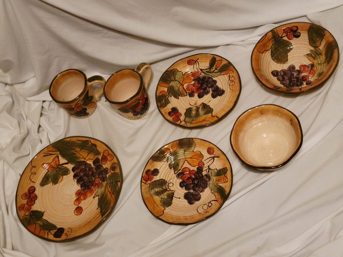Certified International Tuscany Plates Bowls Cup PC By Pamela Gladding
