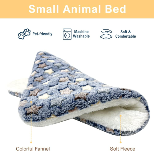 3PCS Guinea Pig Bed Soft Rabbit Bedding Cage Liner Warm Bunny Mats Pee Pads Flee - Picture 3 of 12