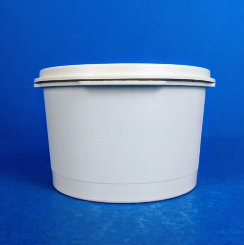 3 Vtg TUPPERWARE Ivory Cream SERVALIER Canisters w/ Sunburst Lids 811-14 1297-10 - Picture 13 of 24