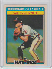 1987 Topps Kay-Bee Superstars of Baseball Rookie Card #18 Wally Joyner Angels