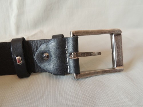 Beautiful classic leather belt 120cm Morfis made in Greece - Picture 5 of 10