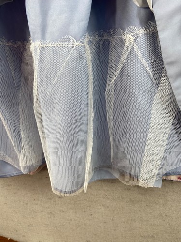 NWT City Chic Dress Sz 20 L Blue Floral Lilac Fit & Flare V-Neck Sleeveless - Picture 8 of 12