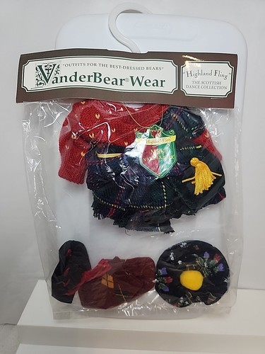 VANDERBEAR WEAR Muffys A HIGHLAND FLING Scottish Dance Outfit Vtg 1993 New NIP - Picture 1 of 7