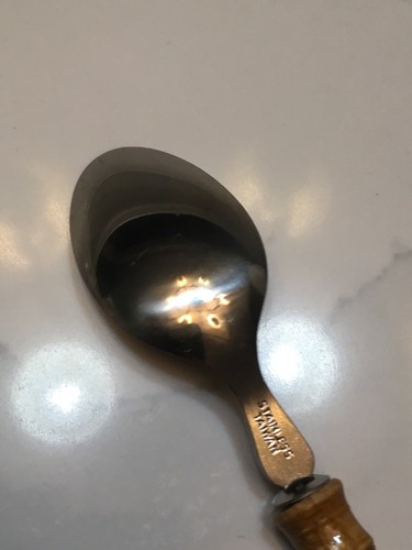 New Lifetime Cutlery Stainless Taiwan Old Homestead Wood Handle 3 Teaspoons - Picture 6 of 8