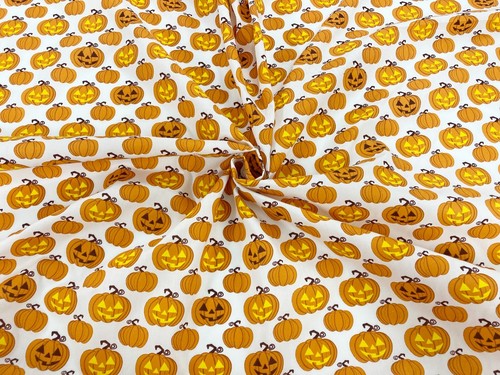 Halloween Fabric Polycotton Dress Craft Material Skull Spider Skeleton Pumpkin - Picture 44 of 65