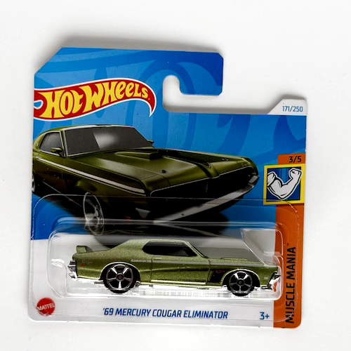 Hot Wheels '69 Mercury Cougar Eliminator - 2024 Muscle Mania 171/250 - Green - Picture 1 of 1
