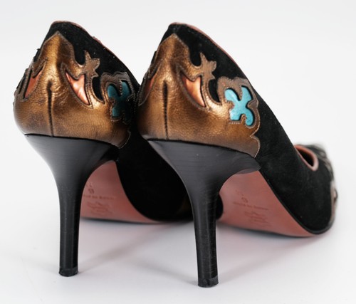 Donald J. Pliner Couture "Coyate" Women's Size 6M Western Style Multicolor Pumps - Picture 8 of 13
