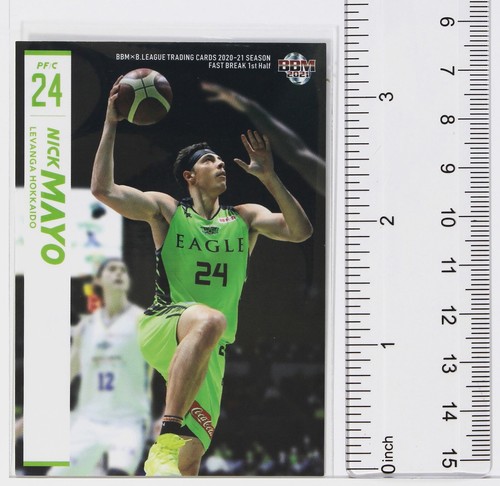 NICK MAYO (LEVANGA) -2021 B.LEAGUE Basketball Trading Card 1st Half - Picture 2 of 3