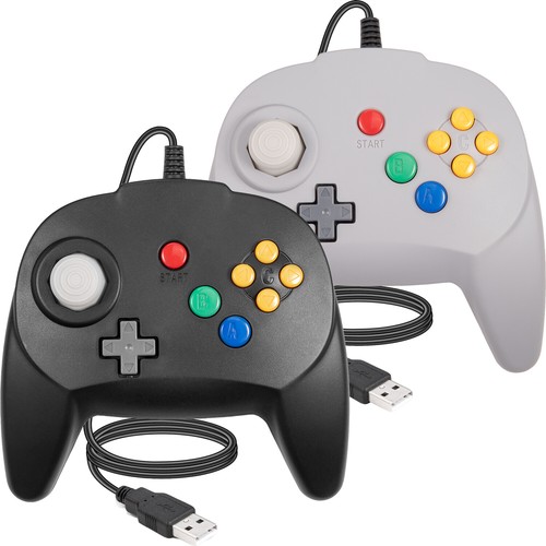 Classic Retro N64 Controller Joystick USB Wired Gamepad For PC MAC Raspberry Pi - Picture 2 of 48
