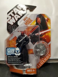 Darth Maul 2007 STAR WARS 30th Anniversary Hasbro MOC Saga Legends