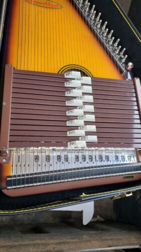 Vtg ChromaHarp Chord Autoharp Cherry Sunburst in Case L31 - Picture 3 of 4