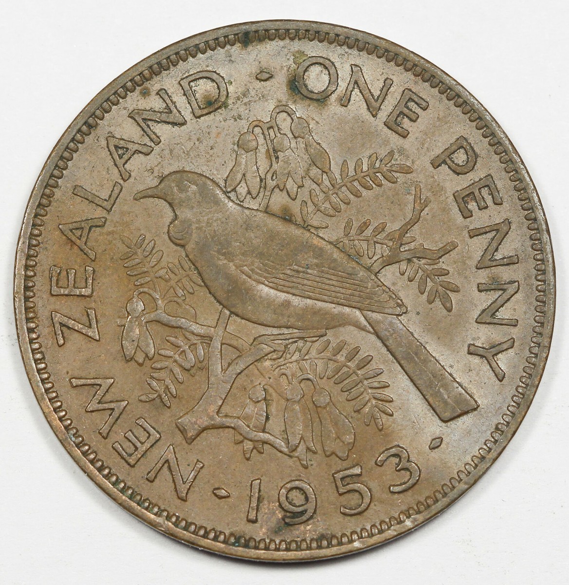 ニュージーランドの記念硬貨 NEW ZEALAND 1953 1 Penny Copper Coin AU/UNC KM# 24.1 | eBay