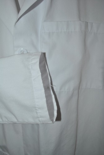 Fashion Seal Healthcare Unisex 3 Pocket White Lab Button Coat Size Medium - Picture 16 of 17