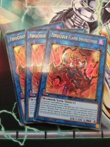 x3 ferocious flame swordsman DUOV-EN032 ultra 1st