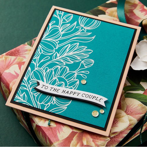 Spellbinders Curved Everyday Sentiments Glimmer Plate & Die Set from the Glimmer - Picture 3 of 6