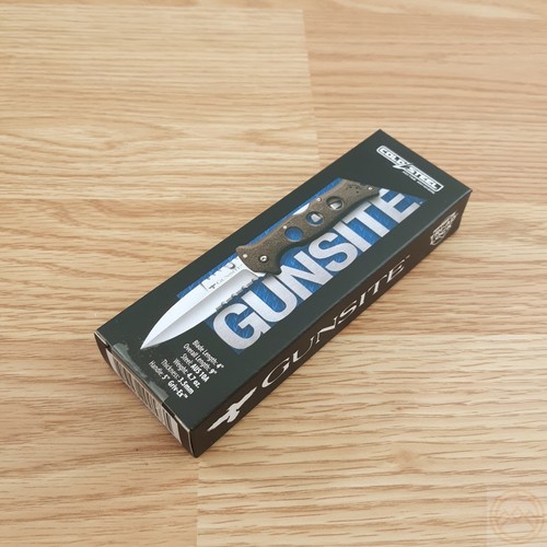 Cold Steel Gunsite Counter Folding Knife 4" AUS10A Steel Blade Griv-Ex Handle - Picture 12 of 12