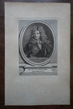 NICOLAS BOILLEAU DESPREAUX. PORTRAIT. ORIGINAL ENGRAVING. 1760