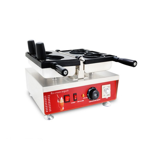 PreAsion Electric Ice Cream Cone Cartoon Bear Waffle Maker Baker Nonstick Machin - Bild 2 von 4