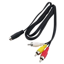 5ft S-Video 7 Pin Male To 3 RCA Plug AV Audio Video Adapter Cable PC Laptop TV