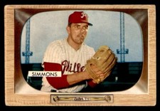 1955 Bowman Baseball #64 Curt Simmons GD *d2