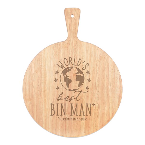 World's Best MüLleimer Mann Pizza Brett Paddel Holz Lustig Spass Favorit Dustman-image