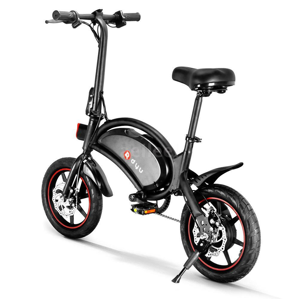 Details zu DYU 14 zoll Elektrofahrrad E-Bike Moped City Fahrräder 250W Urban Commuter EU Große Popularität