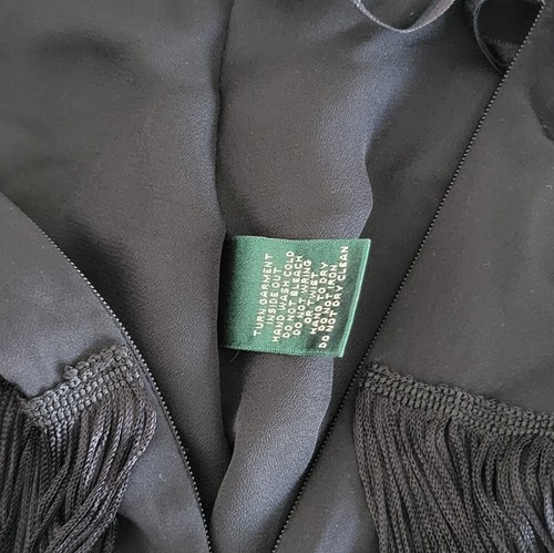 Lauren Ralph Lauren Stufenrock Fransen schwarz Größe 4 - Bild 11 von 11